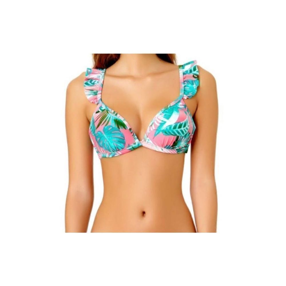 New California Sunshine Swim Suit Top Only Size Medium